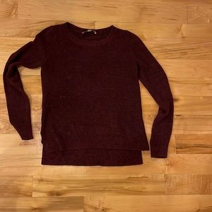 LOFT crew magenta sweater
